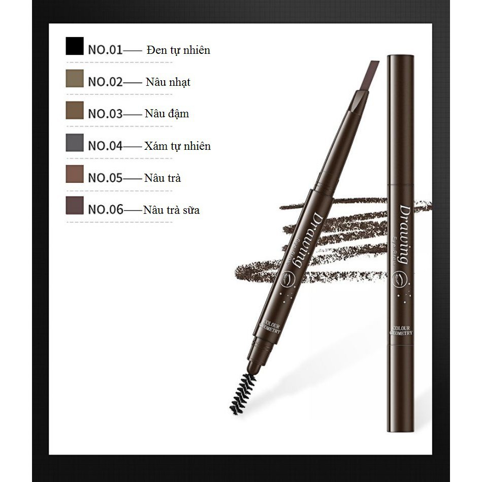 Bút Kẻ Lông Mày 2 Đầu LAMEILA Colour Geometry Hàng Nội Địa <Trung Quốc> Cực Hot | BigBuy360 - bigbuy360.vn