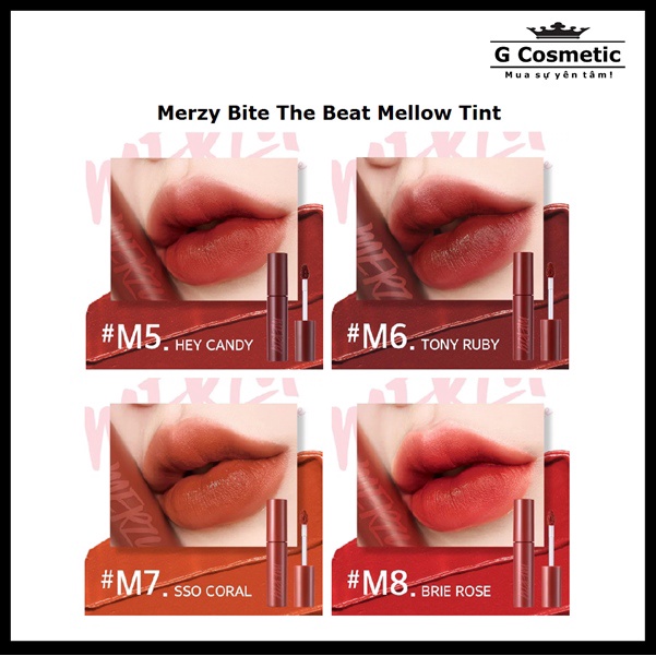 Son Kem Lì, Siêu Mịn Merzy Bite The Beat Mellow Tint