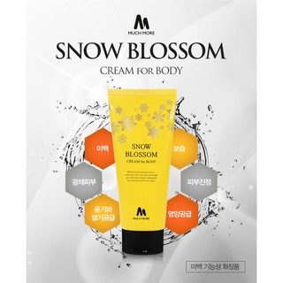 Kem dưỡng trắng da body muchmore snow blossom cream 200g