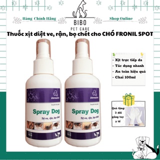 Thuốc phun xịt trị ve rận bọ chét cho chó Spray Dog 100ml tác dụng nhanh, an toàn hiệu quả