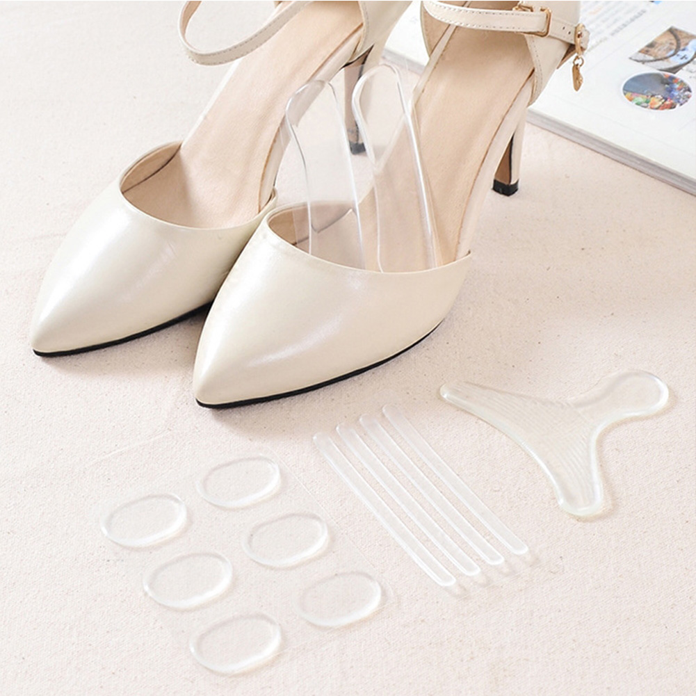 Cặp miếng lót gót giày bảo vệ bàn chân bằng silicone gel chăm sóc tiện lợi