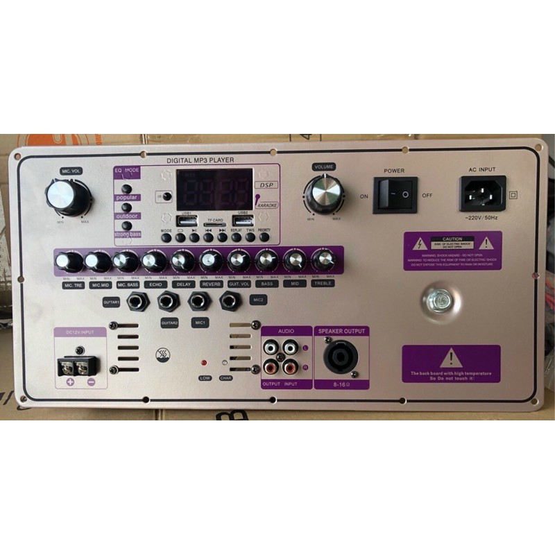 Board mạch loa kéo công suất lớn | Blutooth 6.0 | Reverb | DSP | MID | 2021