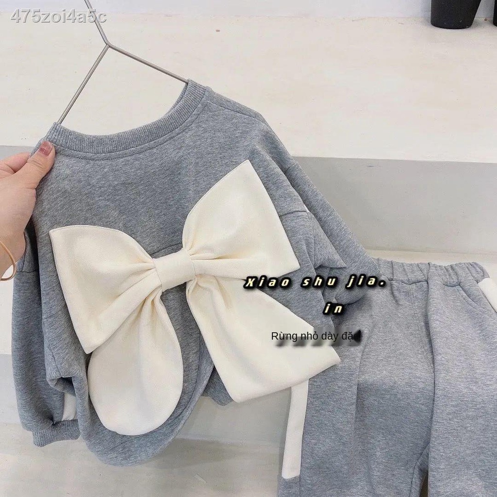 (Giá Hủy Diệt)♣✺Sản phẩm mới bộ quần áo mùa thu cho bé gái 2021 quần áo trẻ em mùa thu mới thời trang nước ngoài nữ em b