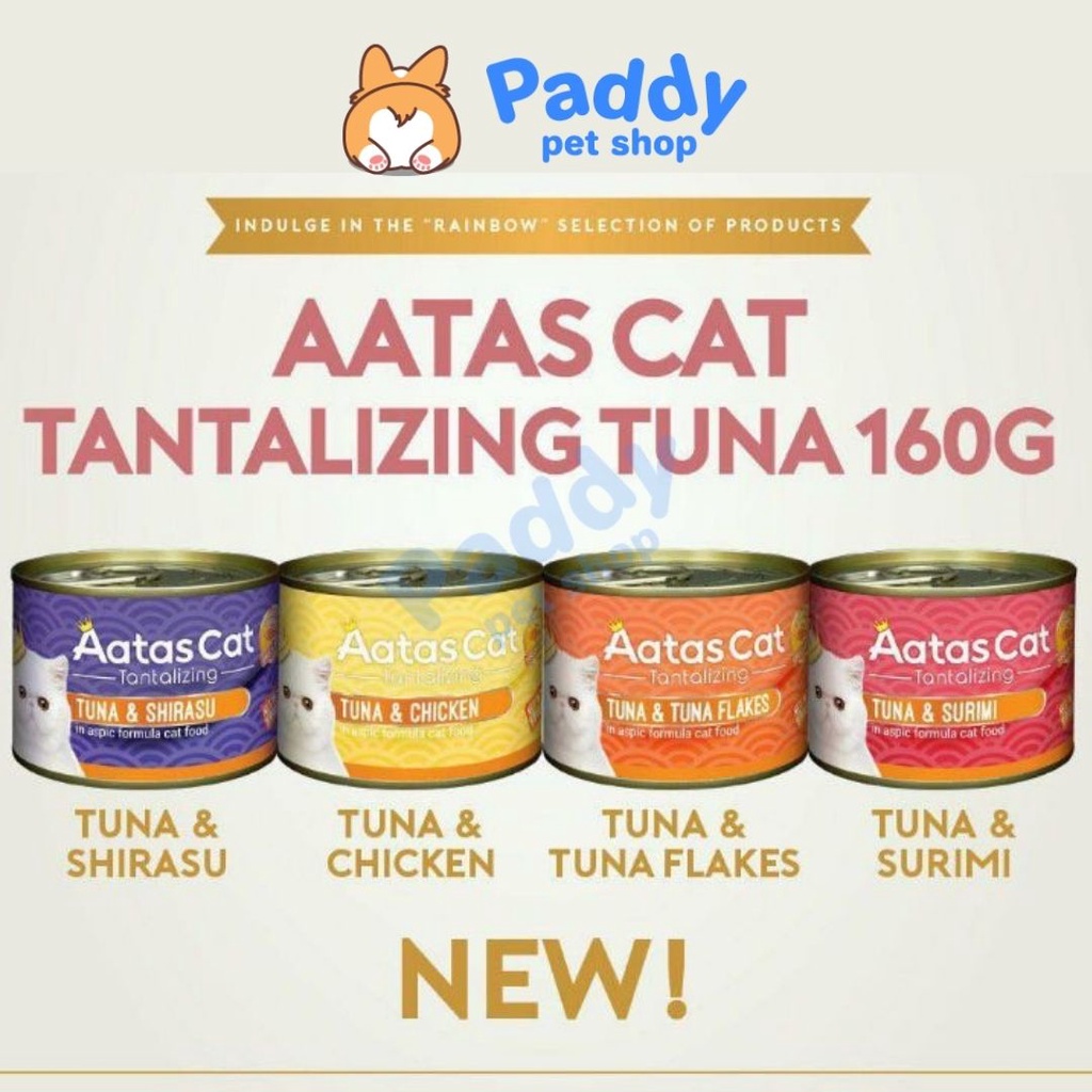 [HSD 6/22] Pate AATAS Cho Mèo Mọi Lứa Tuổi (Lon lớn 160g)