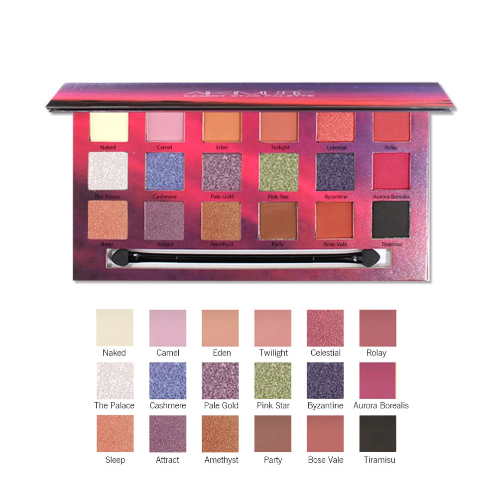 Bảng phấn mắt KIMUSE 18 màu trang điểm tiện dụng 18g | BigBuy360 - bigbuy360.vn