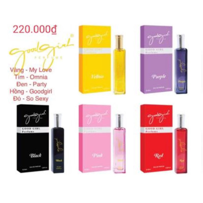 Nước hoa nữ Good girl hồng 20ml hương thơm gợi cảm, lãng mạn💋❤️