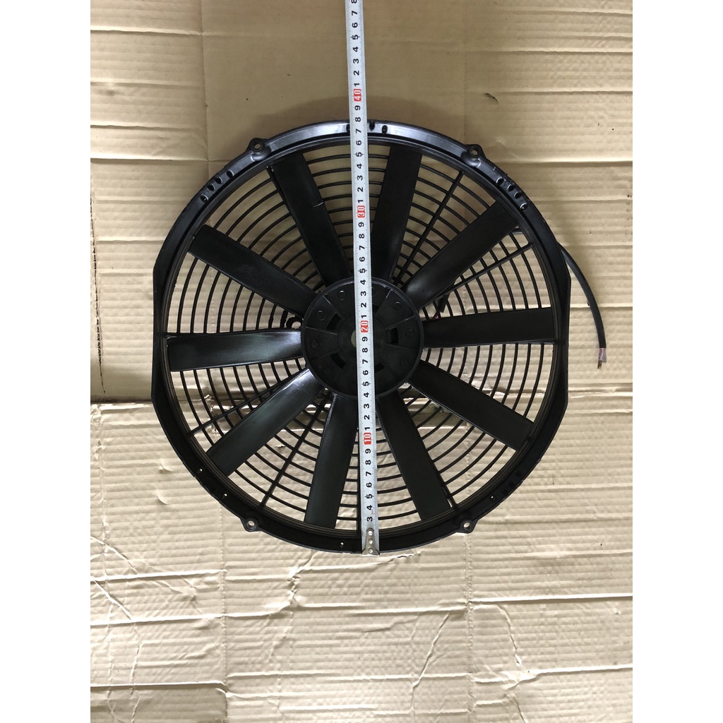 Quạt Dàn  nóng chế 14 inch 12V / 24V 80W hàng Pokka Trung Quốc