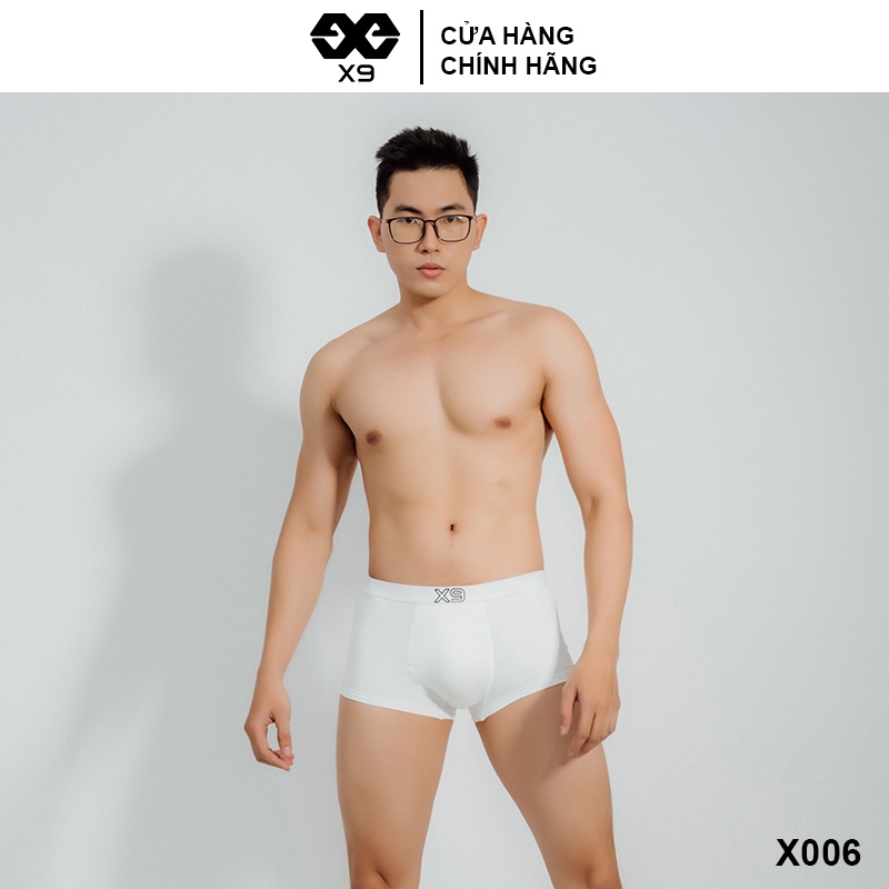 Combo 3 Quần Lót Nam Boxer Trunk Kháng Khuẩn Cotton Co Giãn Thoáng Mát - Thương Hiệu X9 - X006