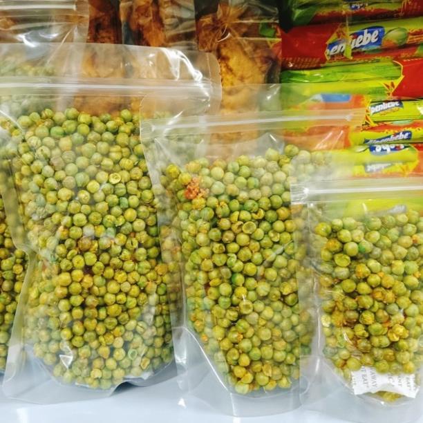 (SALE GIA GOC) Đậu Hà Lan tỏi ớt Túi Zip 300g/500g, cay mặn, đậm vị