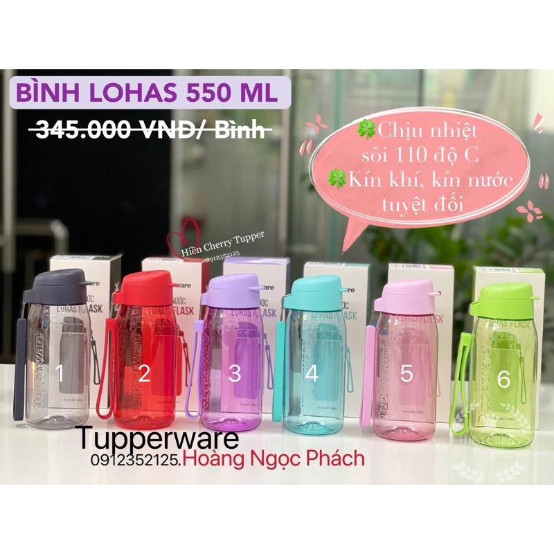 Bình nước Lohas flask 550ml mới về