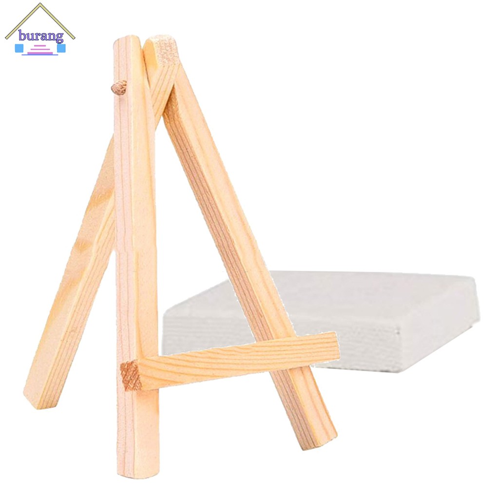 Set 5 giá vẽ + 5 tấm vải vẽ canvas trống kích cỡ mini nghệ thuật dành cho trẻ em