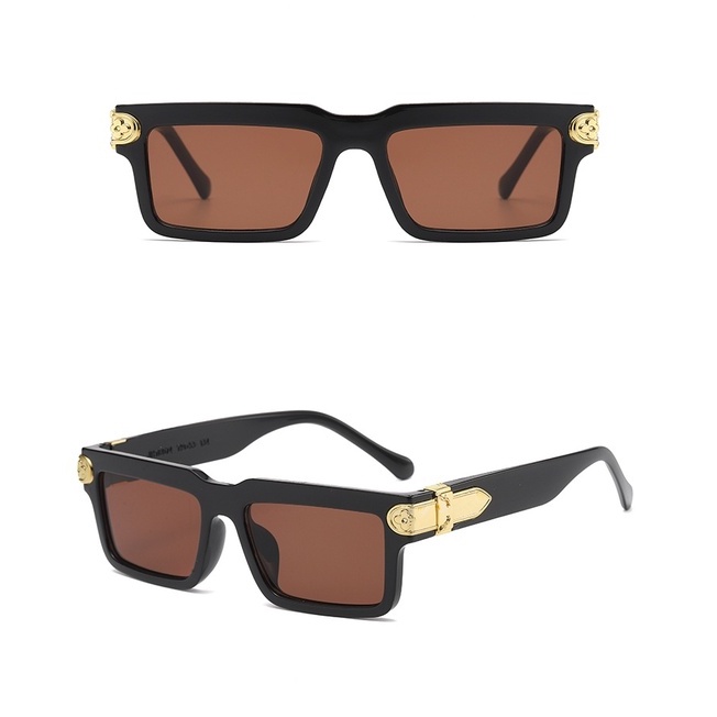 Kính Mát Thời Trang Hình Chữ Nhật Chống Tia UV400 Cho Nam Và Nữ