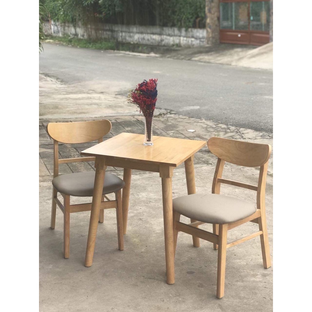 Ghế gỗ tựa lưng Mango, ghế đệm êm ái thoải mái khi ngồi ăn uống, làm việc, học bài