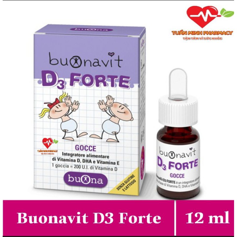 Buonavit D3 Forte - Bổ sung D3 và DHA giúp trẻ phát triển chiều cao và trí não vượt trội