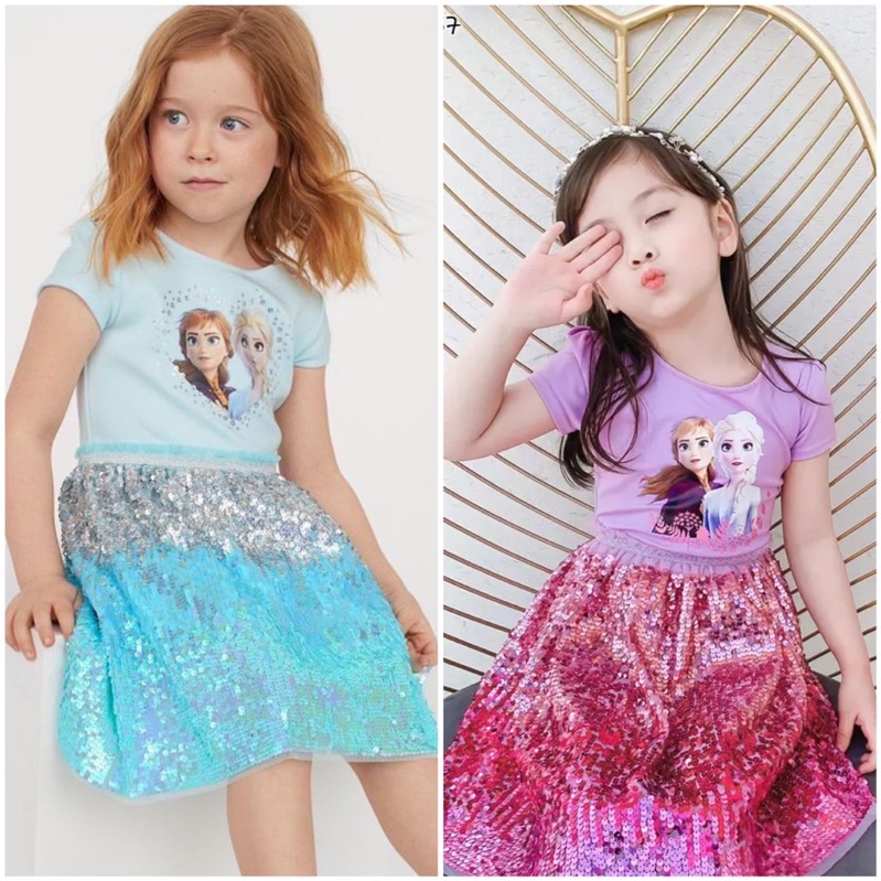 Đầm công chúa elsa cho bé gái 2-6 tuổi