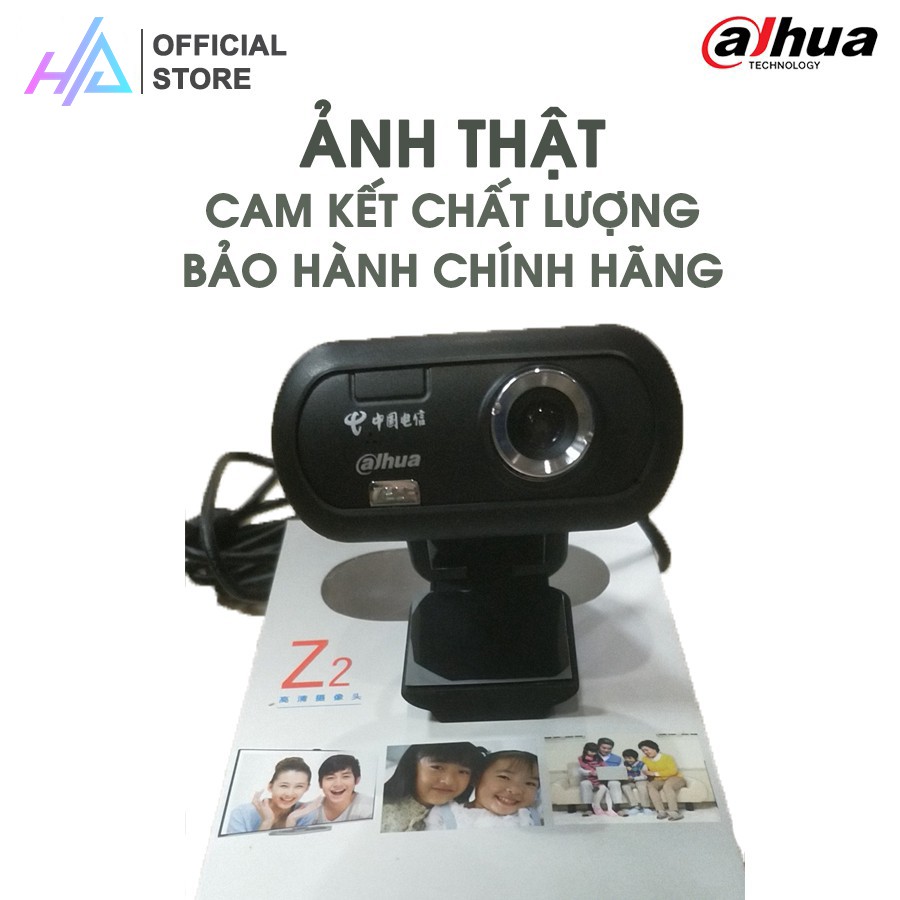 Webcam Dahua Z2 - HD 720p - Thu hình cho máy tính, pc, TV, để bàn- dạy học trực tuyến- học online