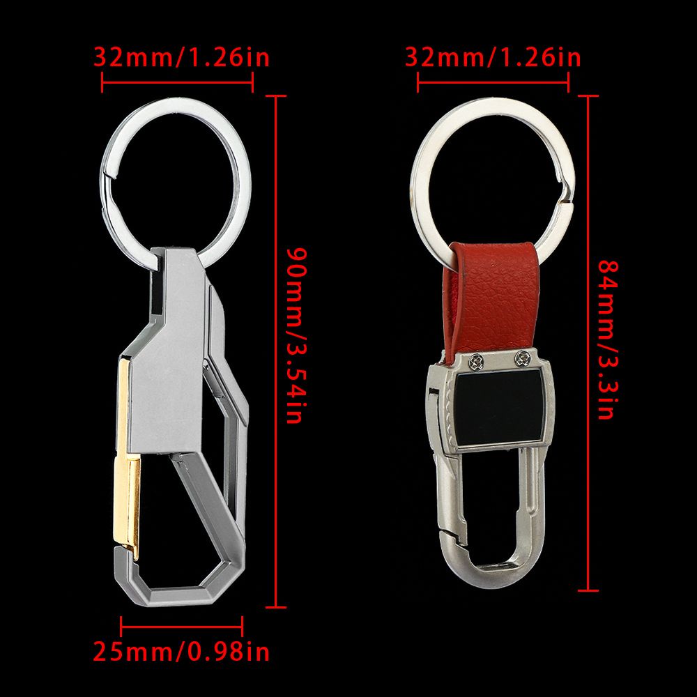 Móc khóa chất lượng cao 4 kiểu tùy chọn dùng để treo chìa khóa xe hơi DIY cho nam