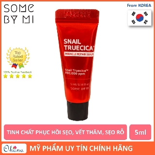 Tinh Chất Phục Hồi, Làm Mờ Vết Thâm, Se Khít Lỗ Chân Lông Some By Mi Snail Truecica Repair Serum 5ml (Mini Size)