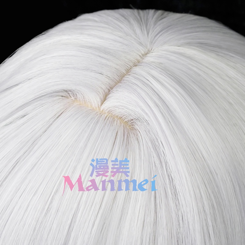 Tóc Giả Manmei Genshin Va Chạm Nahida Màu Trắng Xanh Lá Bằng Sợi Tổng Hợp Chịu Nhiệt Hóa Trang Nhân Vật Anime