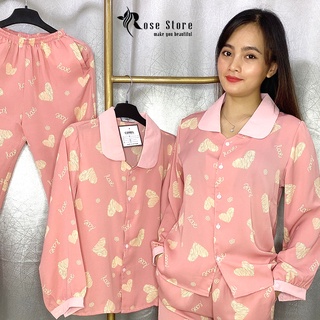PIJAMA TAY DÀI HOT HIT (Ảnh thật/Sẵn/Kèm Video)