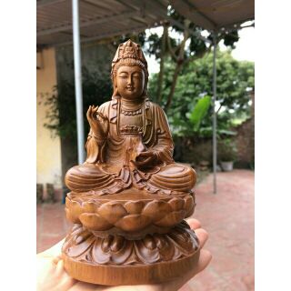 Tượng phật gỗ bách xanh nhỏ
