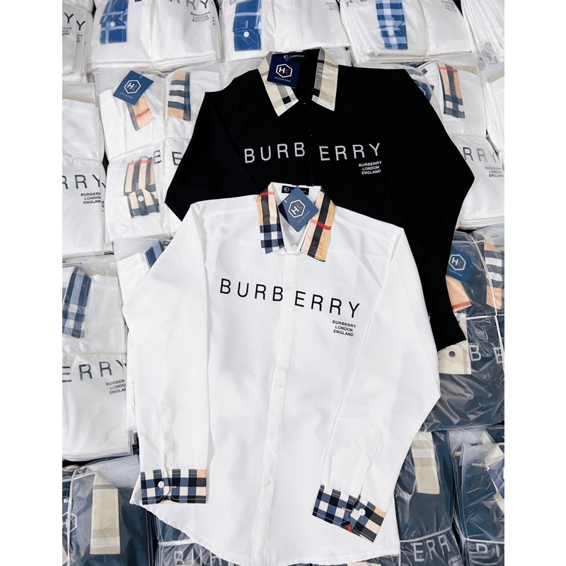 ÁO SƠ MI NAM CỔ PHỐI SỌC BUPBERY VẢI POLO CÁ SÂ.U MỀM MỊN MÁT KHÔNG NHĂN HÌNH SHOP CHỤP THẬT BAO ĐỔI TRẢ HV
