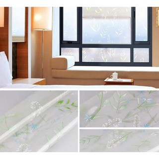 3m Giấy dán kiếng khổ 90cm Cỏ hoa đồng nội đẹp