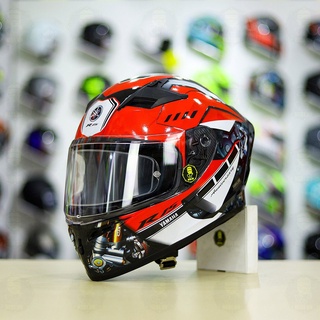 Nón Fullface ROC 01 Dán Tem Decal Yamaha R15 Đỏ