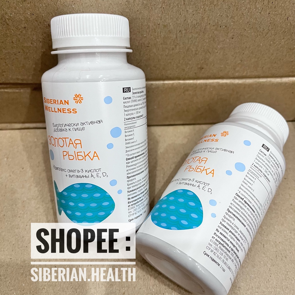 Viên uống OMEGA-3 - VITAMAMA - Siberian Wellness - Hộp 90 viên - Hỗ trợ sự phát triển của não bộ và tốt cho mắt