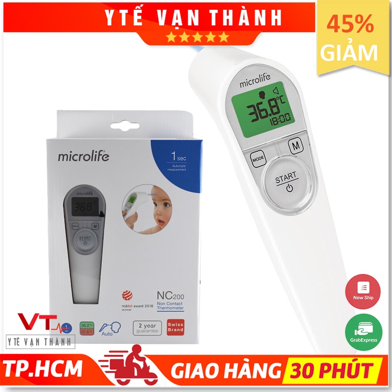 ✅ [CHÍNH HÃNG 100%] Nhiệt Kế Hồng Ngoại Đo Trán- Microlife NC200, An Toàn Cho Bé VT0116