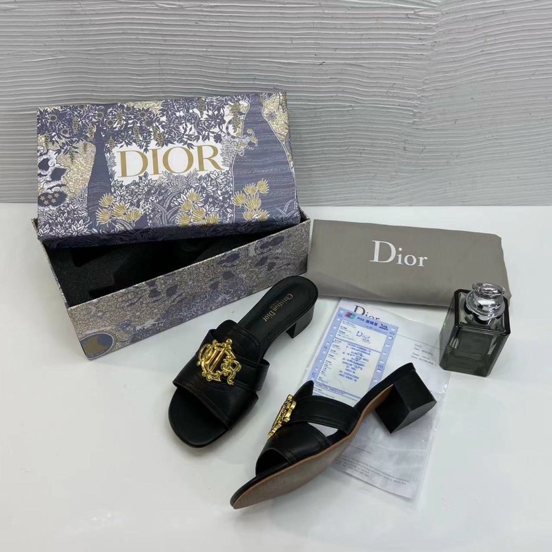 Guốc D i o r tag logo fullbox