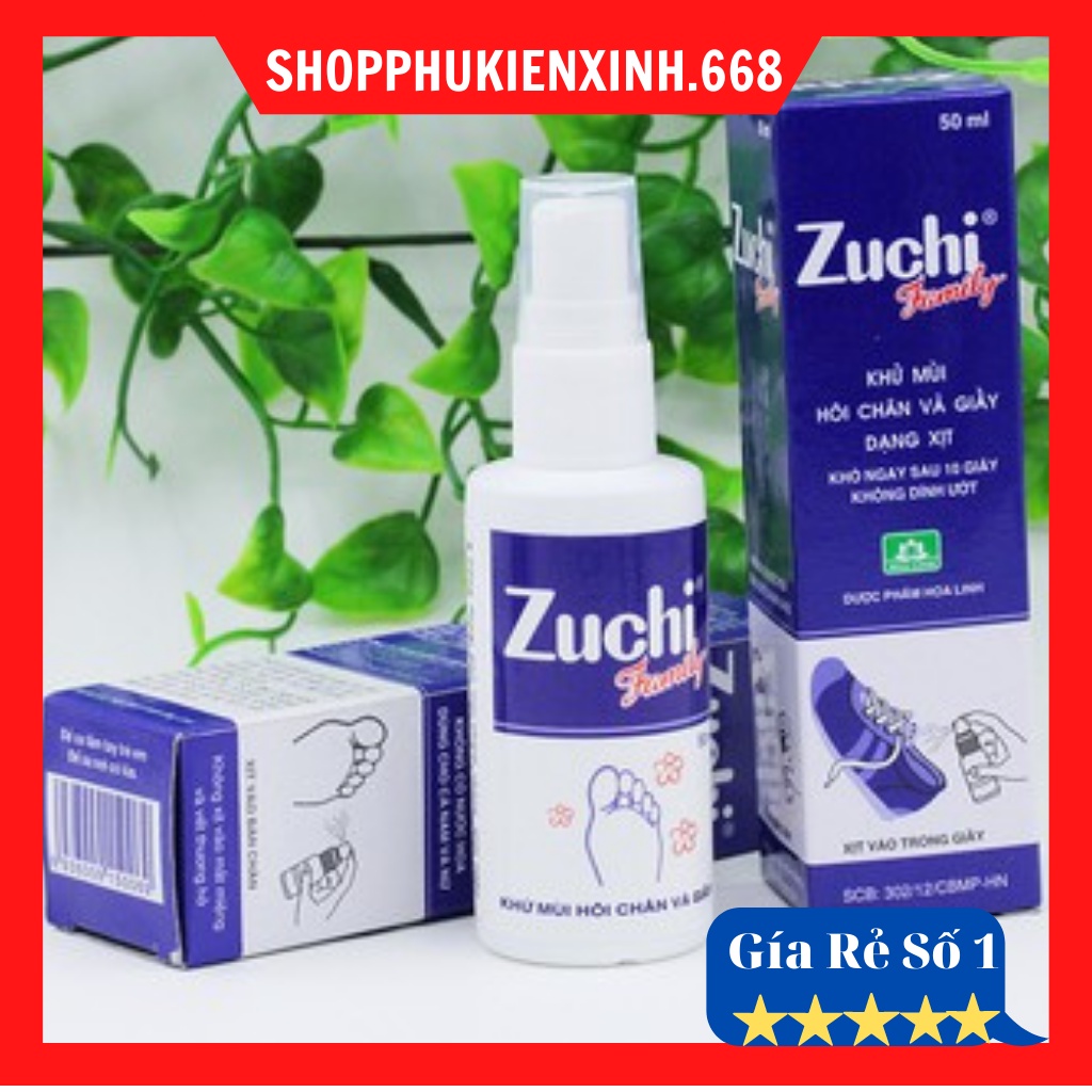 Xịt Khử Mùi Hôi Chân  RẺ VÔ ĐỊCH  Xịt Giày Zuchi Giảm Tiết Mồ Hôi , Khử Mùi Cho Giày, Chống Hôi Chân, Thoáng Mát