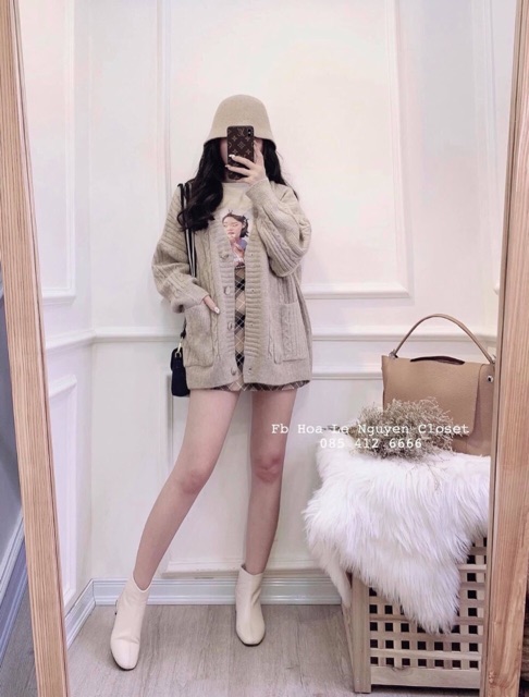 ÁO CADIGAN LEN THỪNG SIÊU XINH HÀNG L1 TAG N.O.N.O - L2 KHÔNG TAG CHẤT ĐẸP | BigBuy360 - bigbuy360.vn