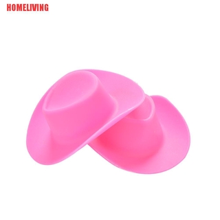 [HOMELIVING]2 Pcs/set Doll Pink Cowboy Hat for Barbies Dolls Kids Toys