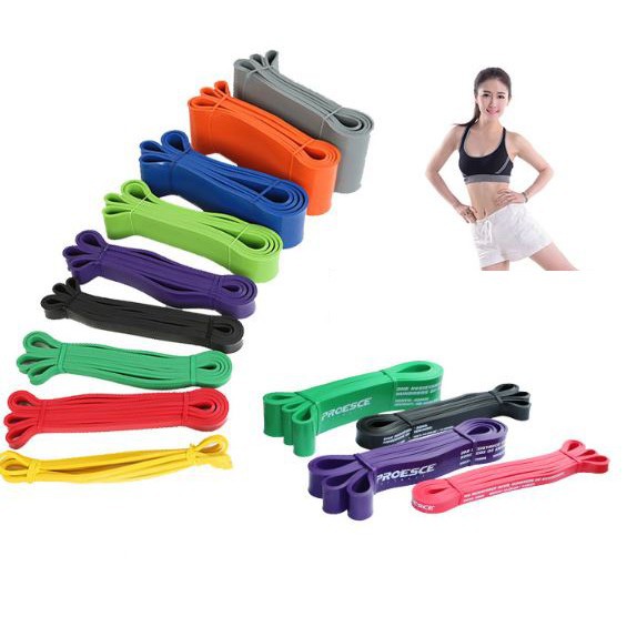 Dây Kháng Lực Tập Gym, Dây Đàn Hồi Kháng Lực, Power Band Đa Năng, Tập Thể Dục, Tập Yoga, Đồ Tập Gym Nam Nữ Tại Nhà