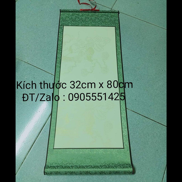 Bộ 4 tấm biểu bồi lụa viết thư pháp , kích thước 32cm x80cm.Giấy viết thư pháp. Mành tre viết thư pháp.Biểu lụa thư pháp