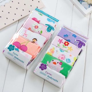 Set 5 bộ bodysuit carter's tay dài cho bé trai& bé gái sơ sinh 3-6'9 tháng -hình ngẫu nhiên