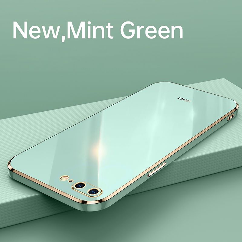 Ốp Điện Thoại Silicone Mềm Mạ Viền Cho Iphone 6 7 Plus SE 2020