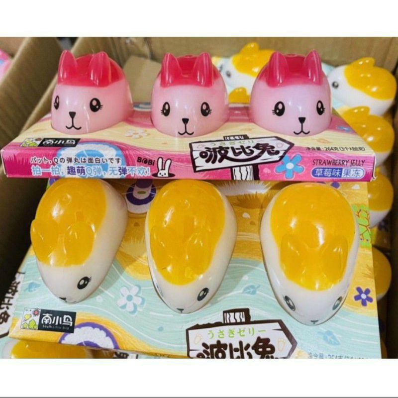 Thạch jelly hoa quả hình thỏ đáng yêu vị cam, dâu | BigBuy360 - bigbuy360.vn