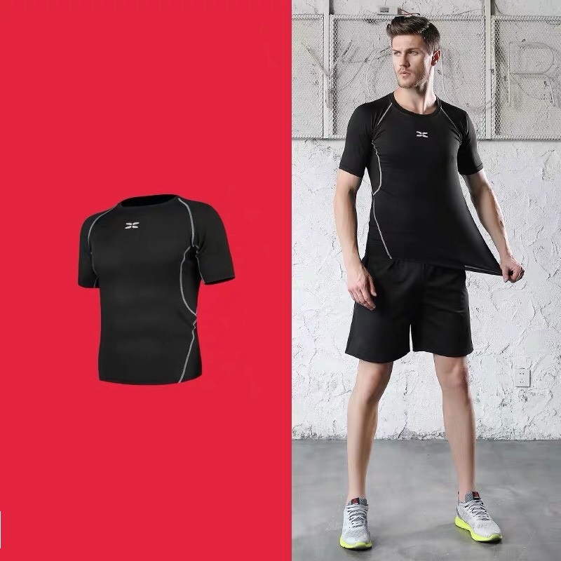 Bộ đồ thể thao chuyên tập Gym nam, set quần áo tập thể hình nam chất vải co dãn thoáng mát GYM FASHION