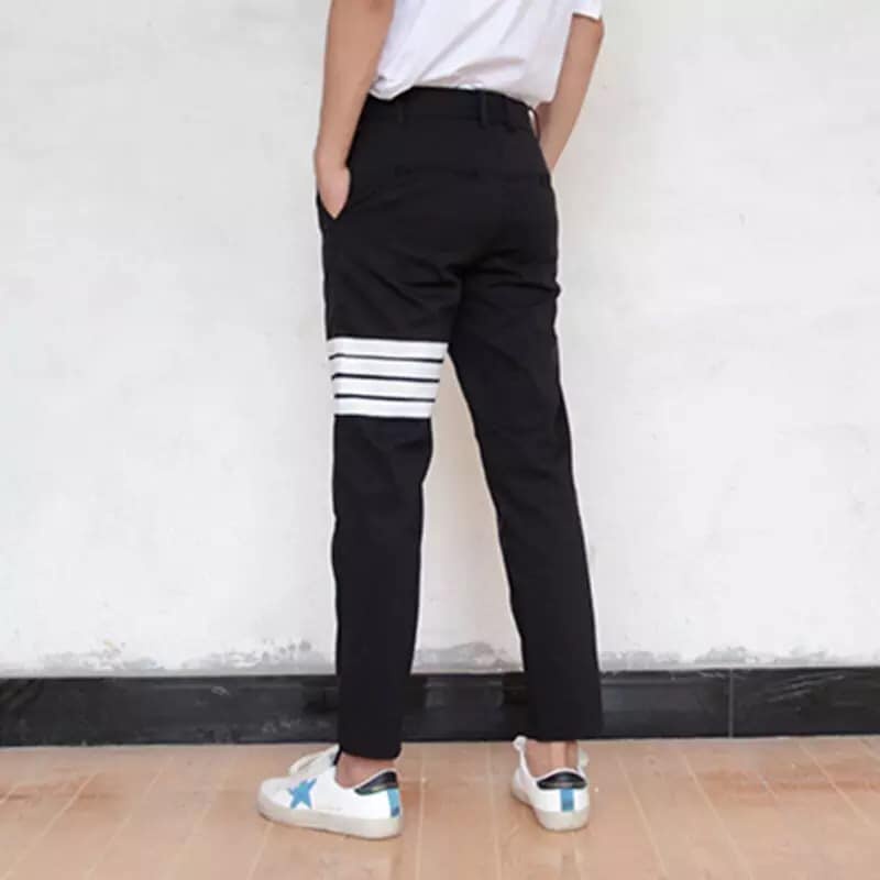Quần Vải Nam Kiểu Baggy Cạp Cao Dáng Đứng Suông Ống Rộng Hàn Quốc Chất Đẹp Ít Xù Lông Không Phai Màu