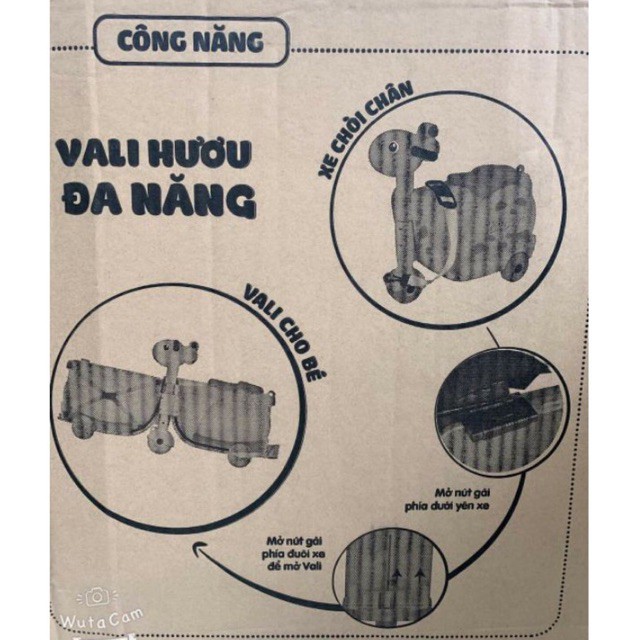 Vali hươu 3in1 cho bé