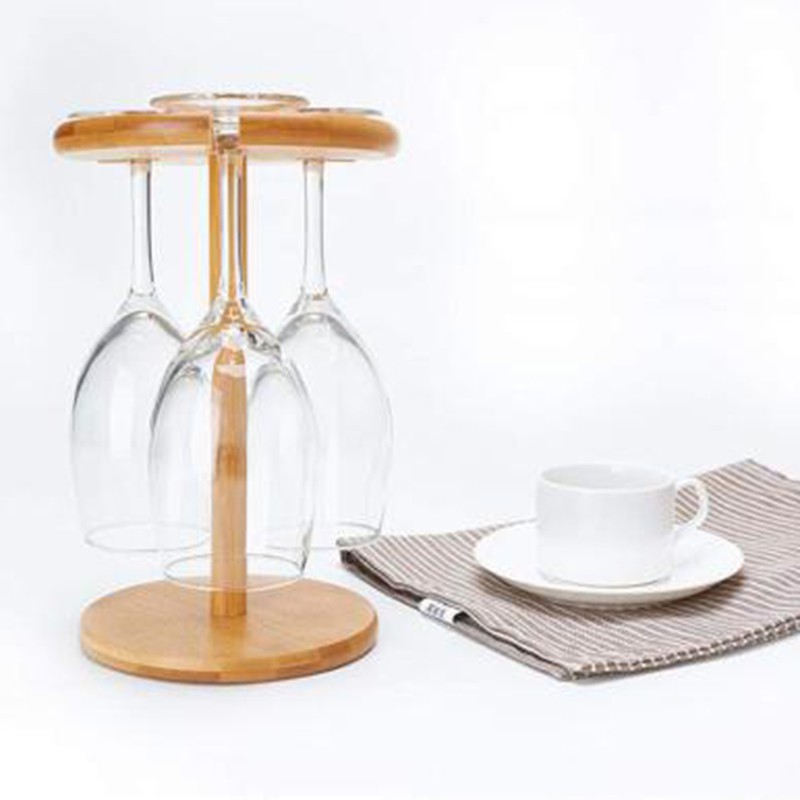Detachable Wine Rack Wood Wine Glass Holder Bamboo Tabletop Wine Glass Drying Racks Camping | BigBuy360 - bigbuy360.vn