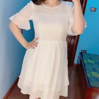 Váy trắng công chúa BIGSIZE(THỜI TRANG NGOẠI CỠ)