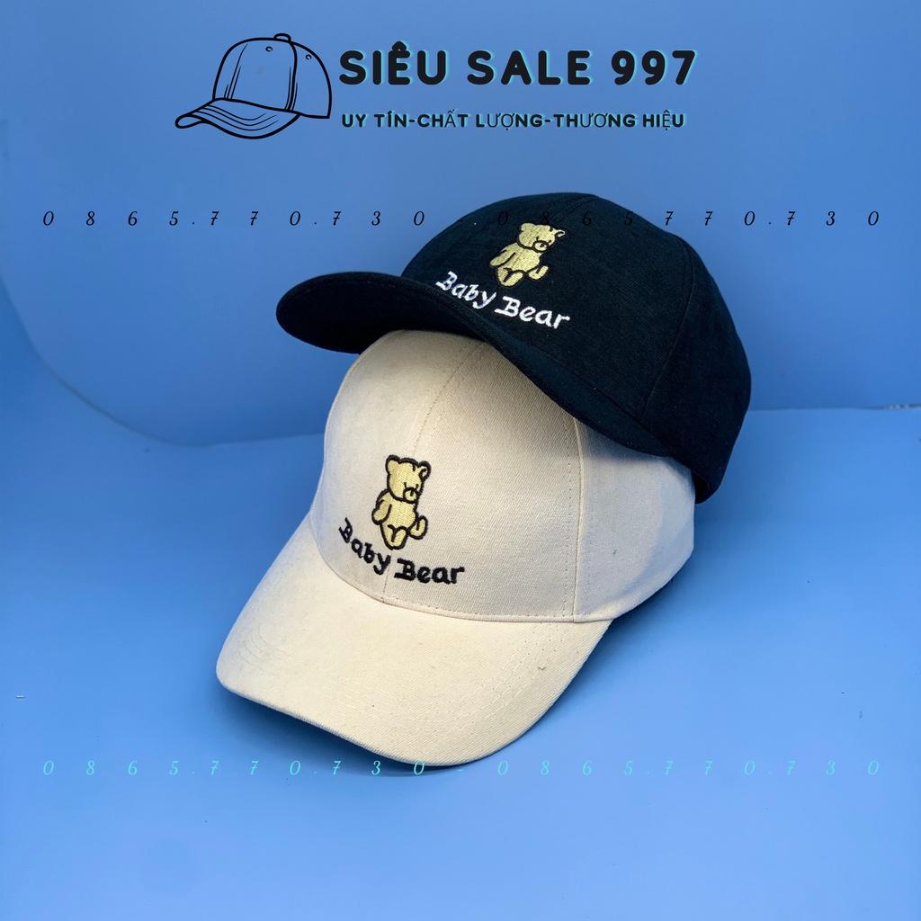 NÓN KẾT NAM NỮ CHẤT NHUNG DÀY THÊU GẤU CUTE THỜI TRANG NAM NỮ