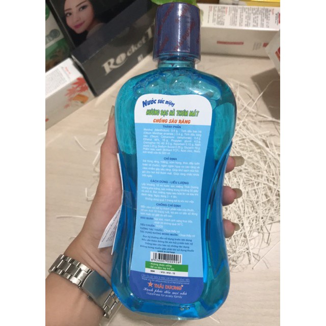 Nước Súc Miệng Thái Dương - Hương Bạc Hà Ngừa Nhiệt Miệng Hôi Miệng 500ml