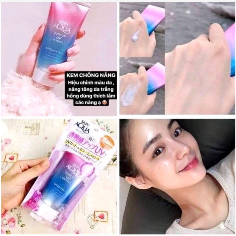 Kem Chống Nắng Nâng Tone Da Sunplay Skin Aqua Tone Up UV Essence SPF 50+ PA++++ ( Nội Địa Nhật )