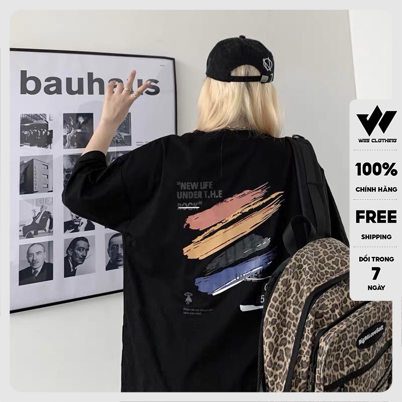 Áo phông nữ WIIS Unisex tay lỡ form rộng B814 oversize thời trang nam nữ ulzzang