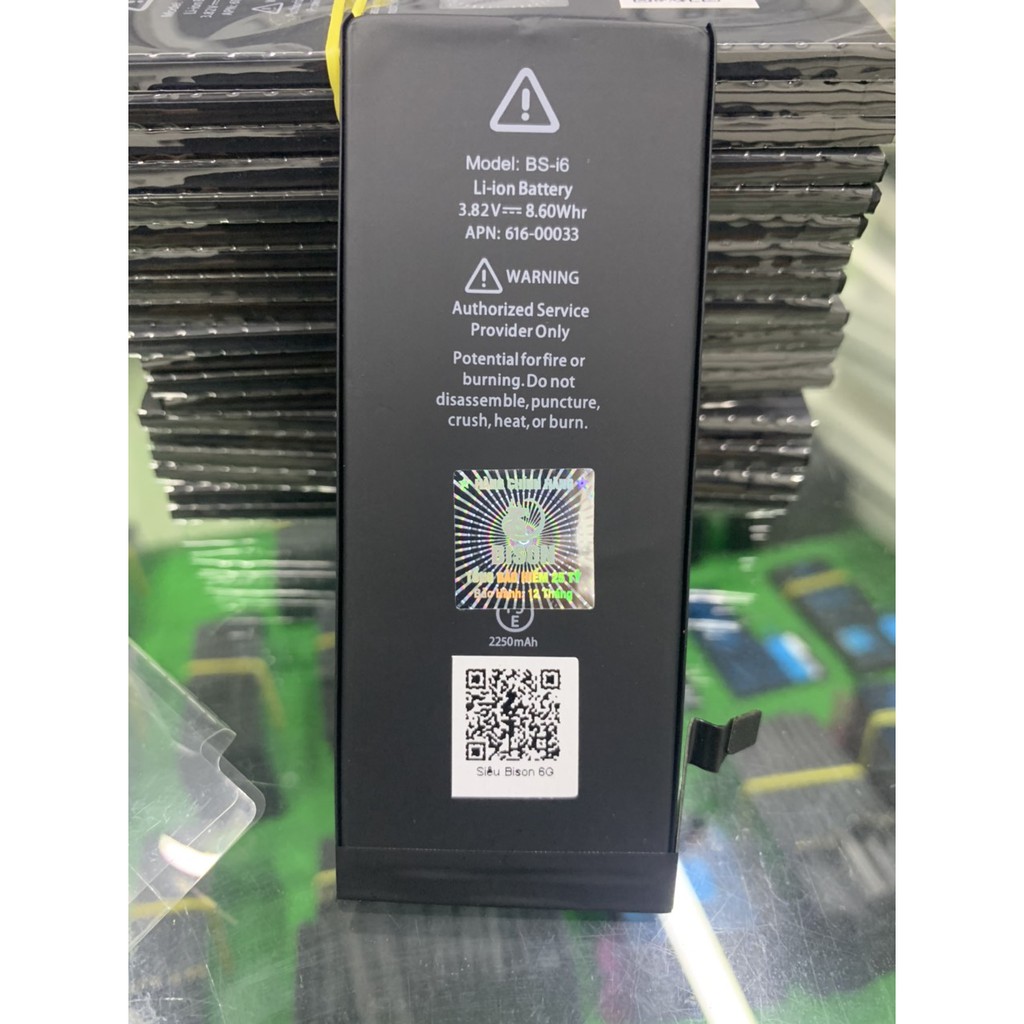 Pin iP 6 Bison dung lượng cao 2250mAh