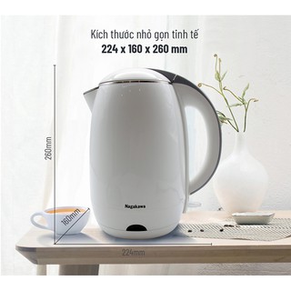Ấm siêu tốc 1.8L Nagakawa NAG0314